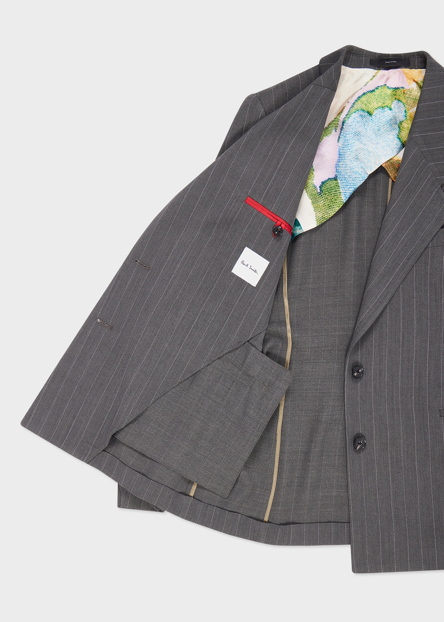 Women's Charcoal Pinstripe Blazer - 2