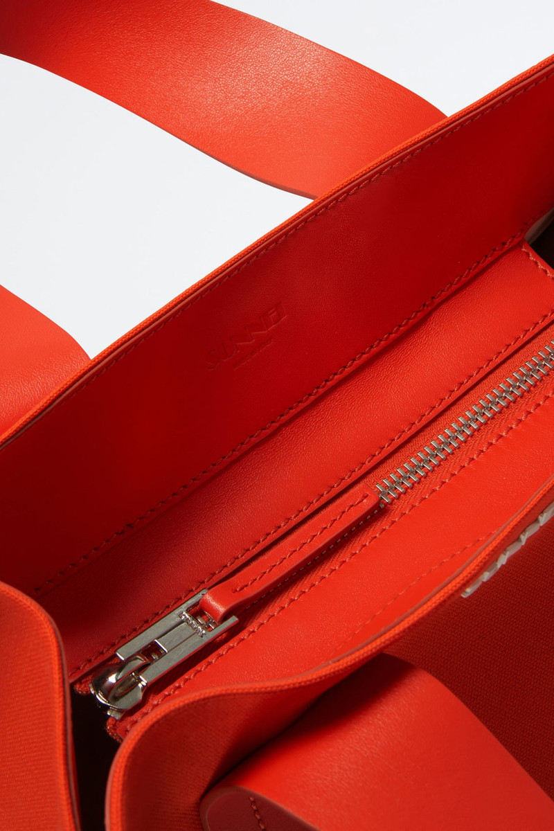 RED MINI PARALLELEPIPEDO BAG 6