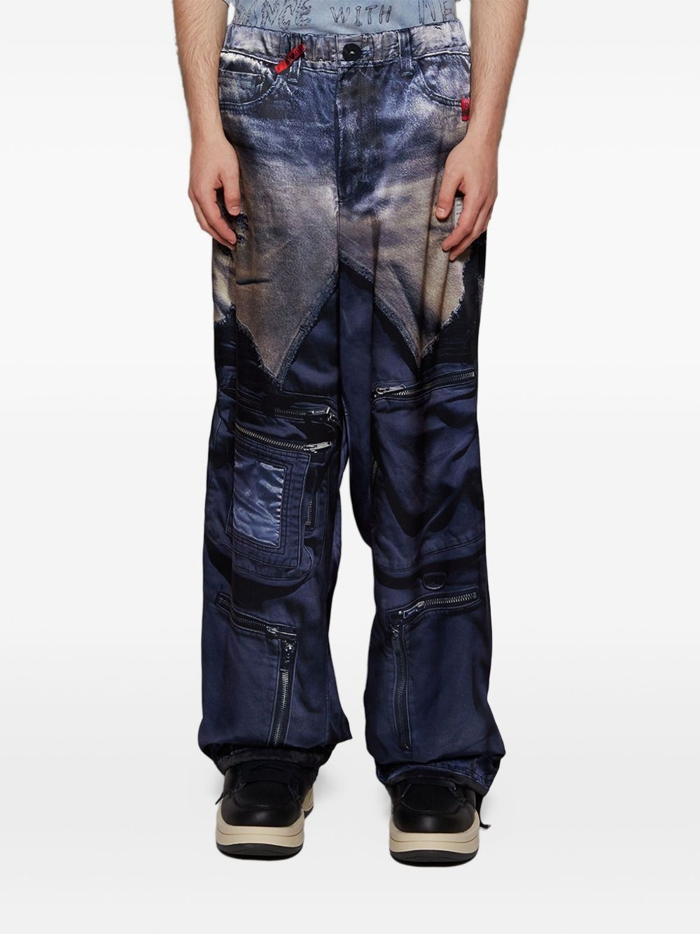trompe l'oeil trousers - 3
