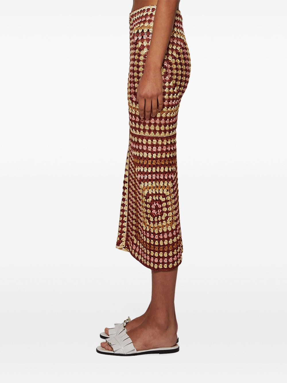 Granny Square midi skirt - 4