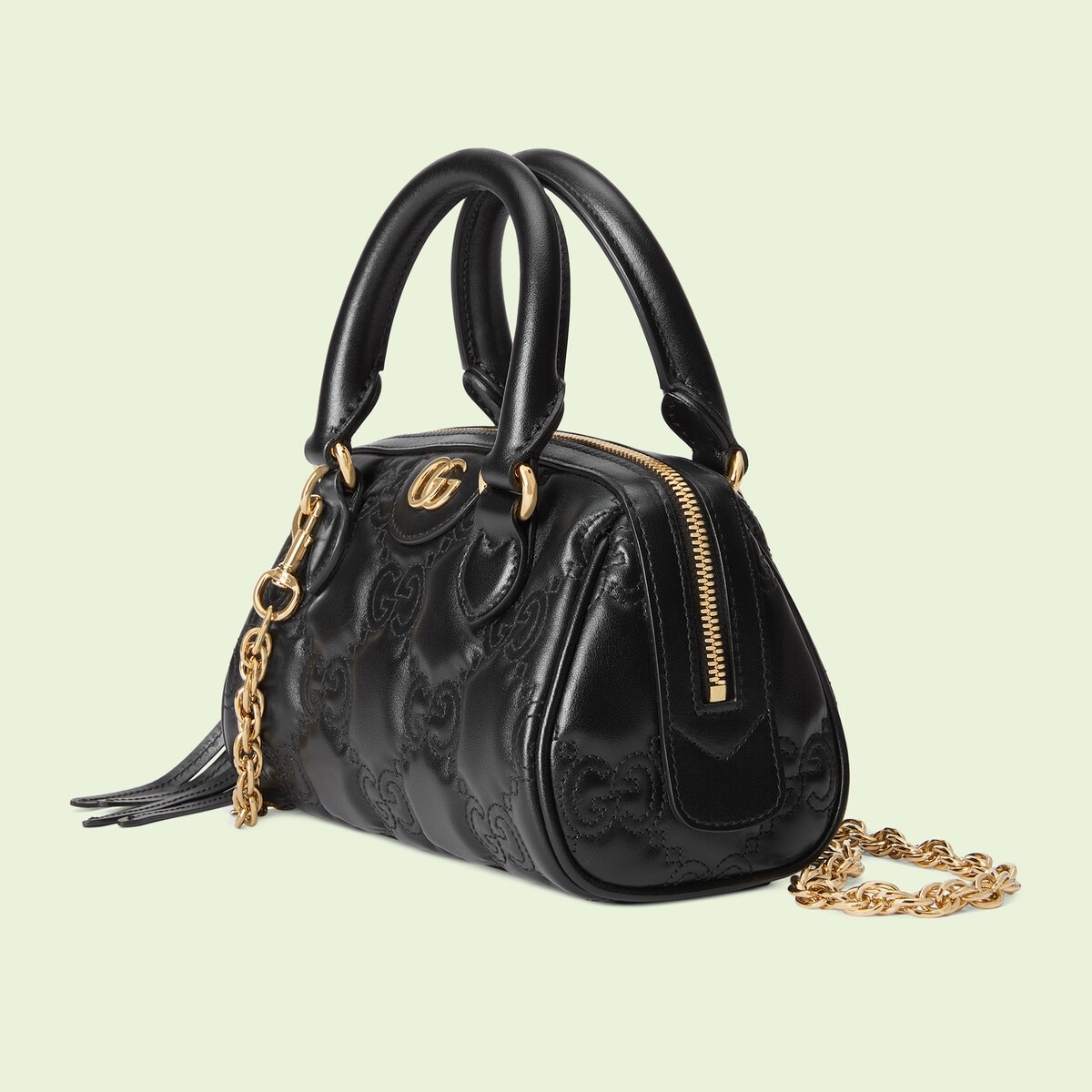 GG matelassé leather top handle bag - 2