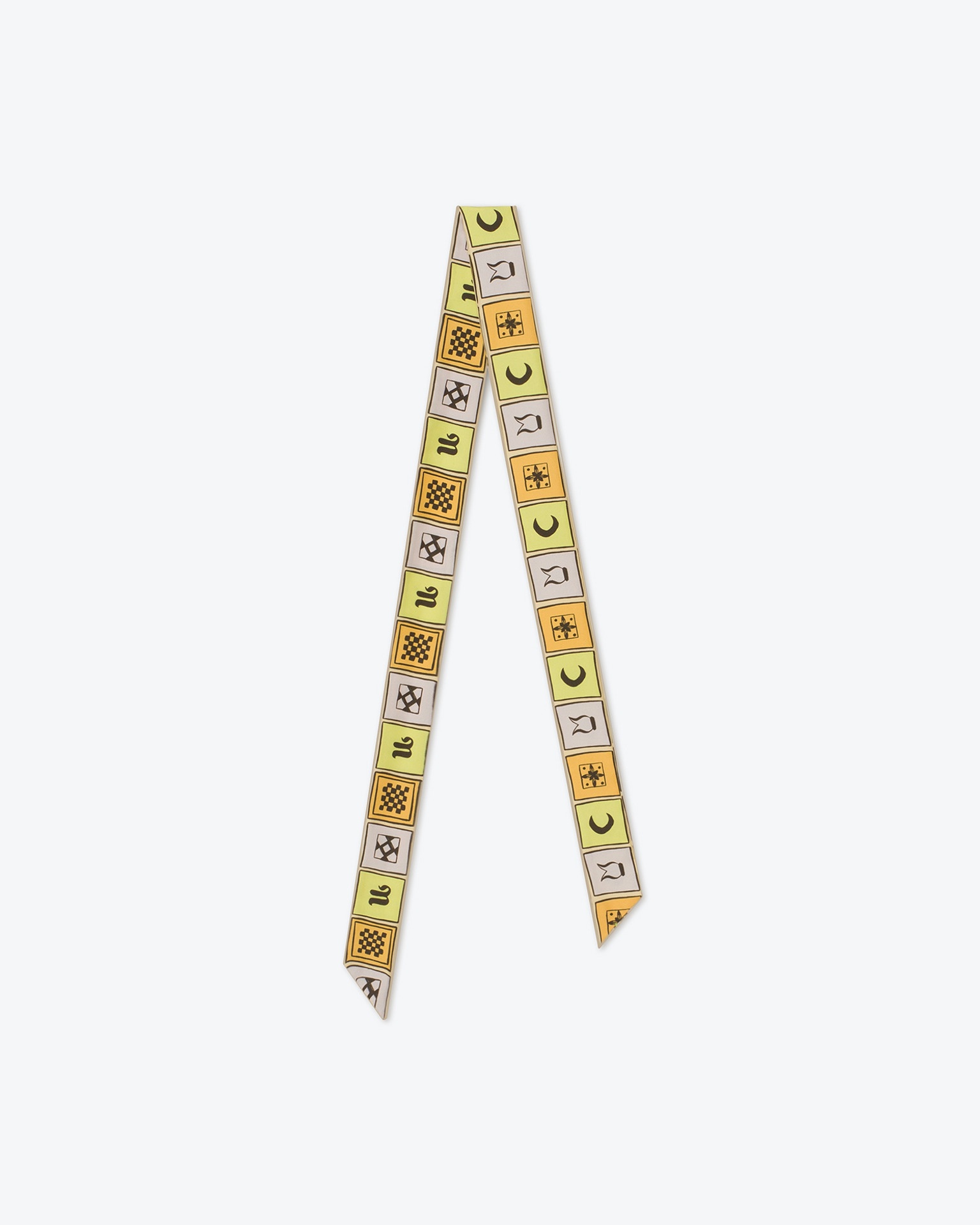NIXI - Printed silk-twill scarf - Totem - 1