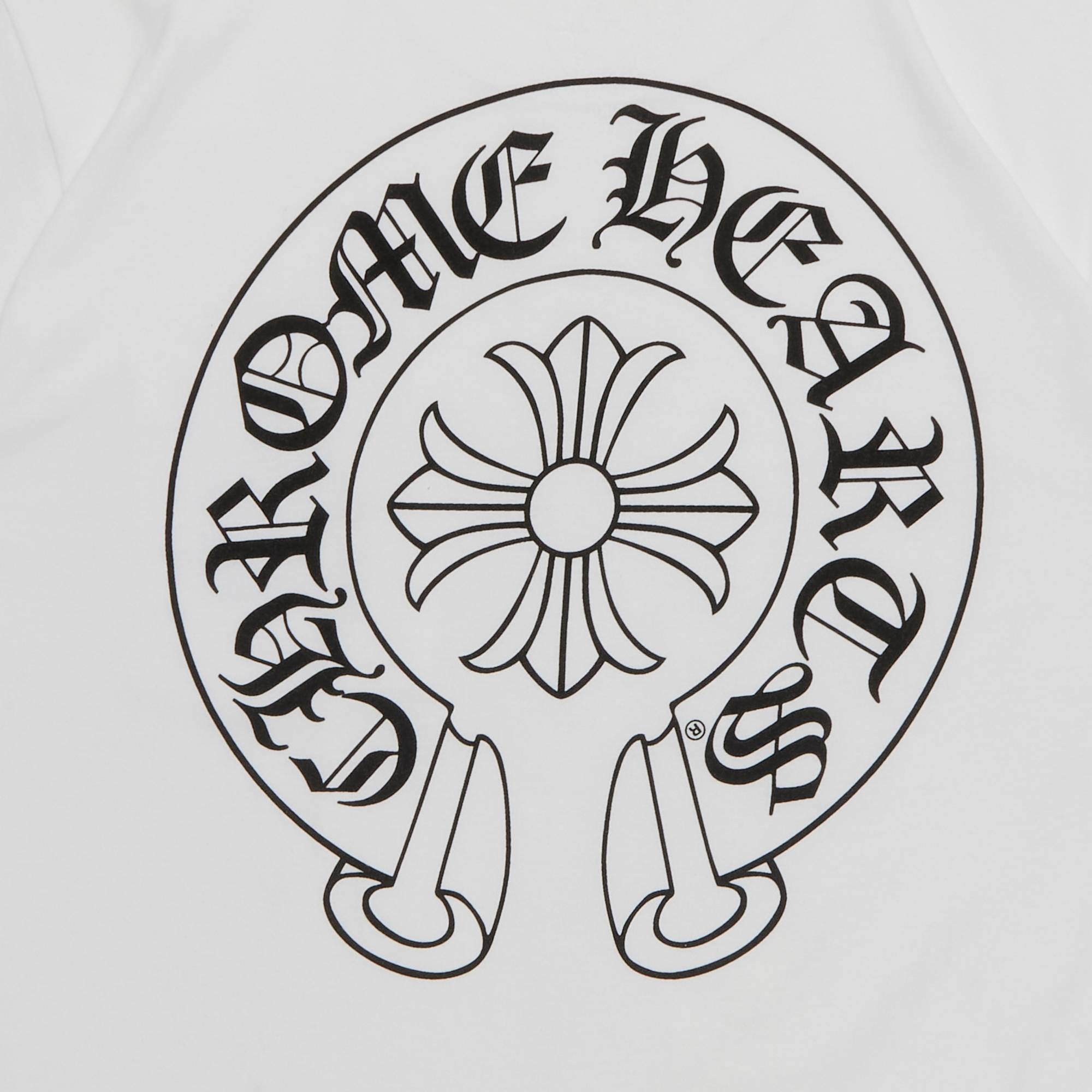 Chrome Hearts Horseshoe Logo Pocket T-Shirt 'White' - 3