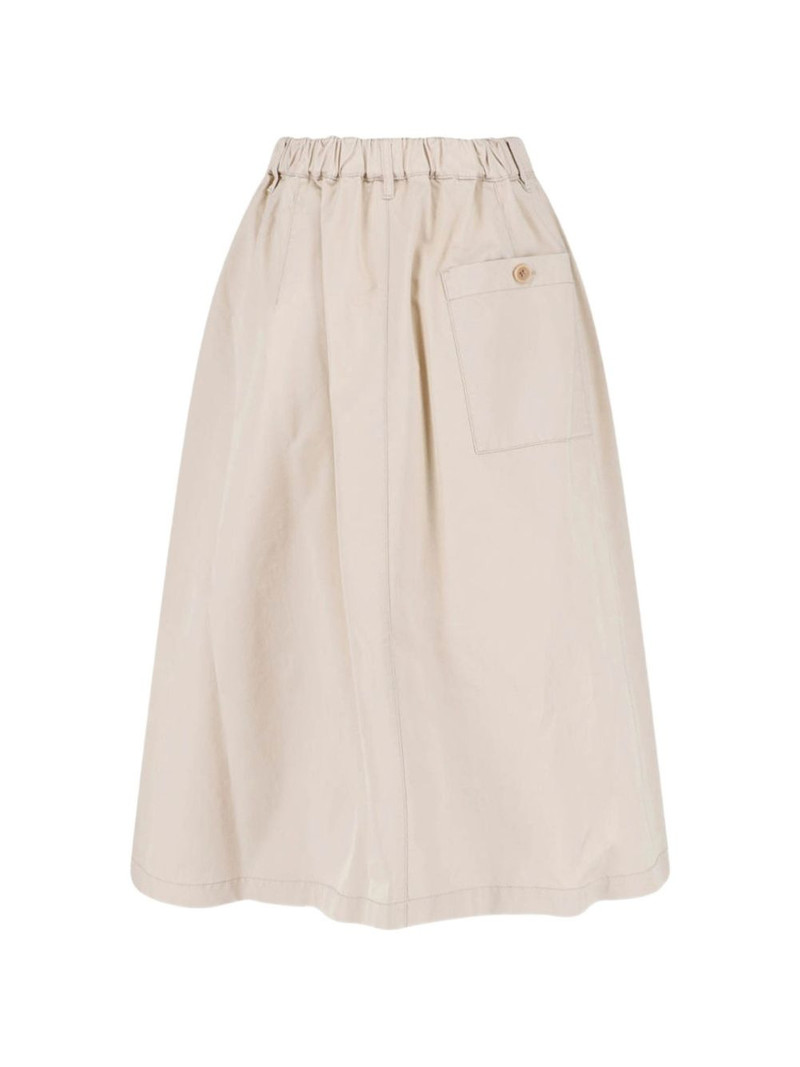 Aspesi pleated cotton skirt outlook