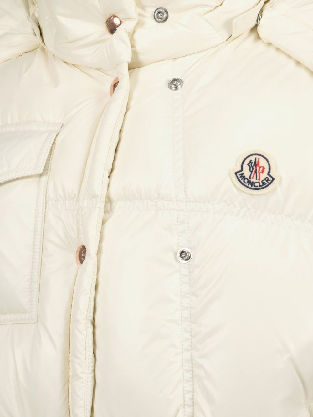 quilted hooded puffer gilet - 3