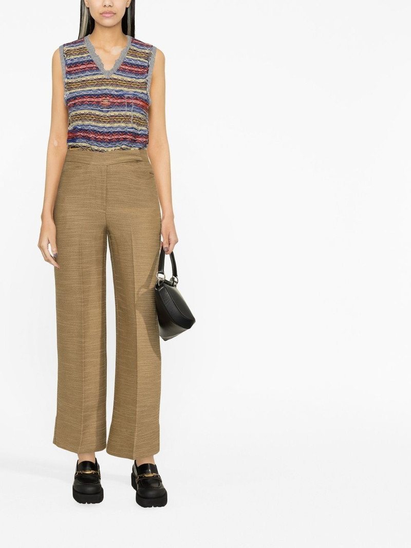 GANNI tailored straight-leg trousers outlook