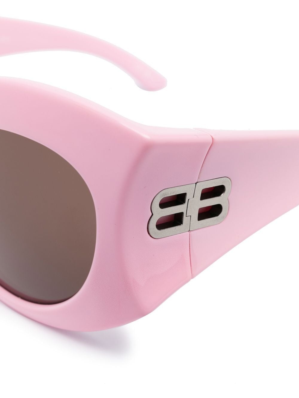 side logo-plaque detail sunglasses - 3