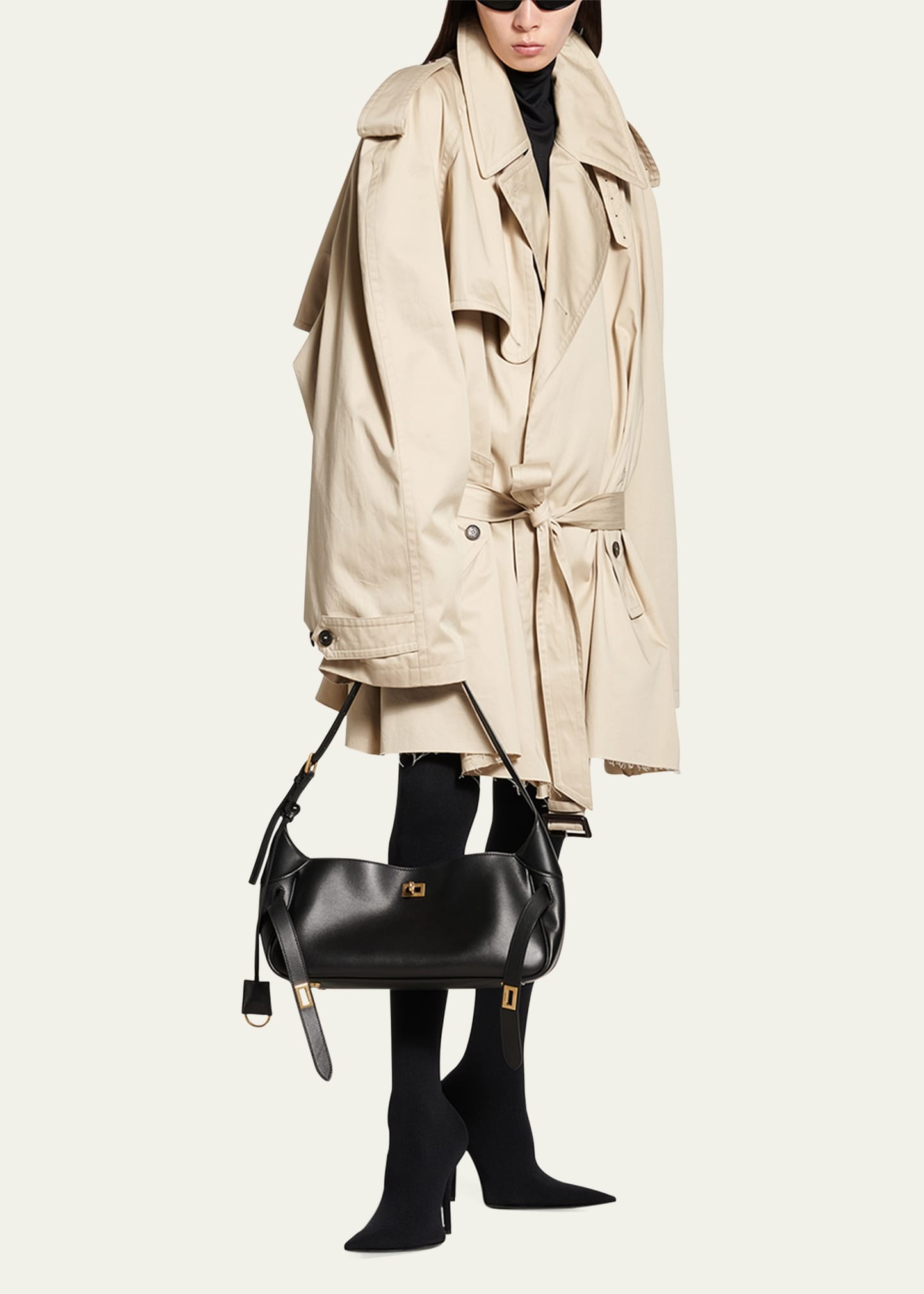 Bel Air Small Buckle Leather Shoulder Bag - 6