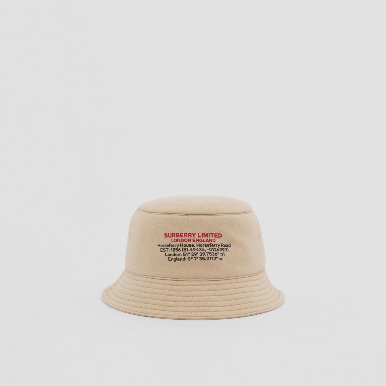 Location Print Cotton Bucket Hat - 1