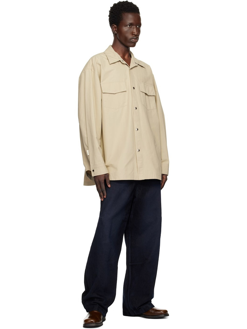 Wooyoungmi Beige Chest Pocket Shirt outlook