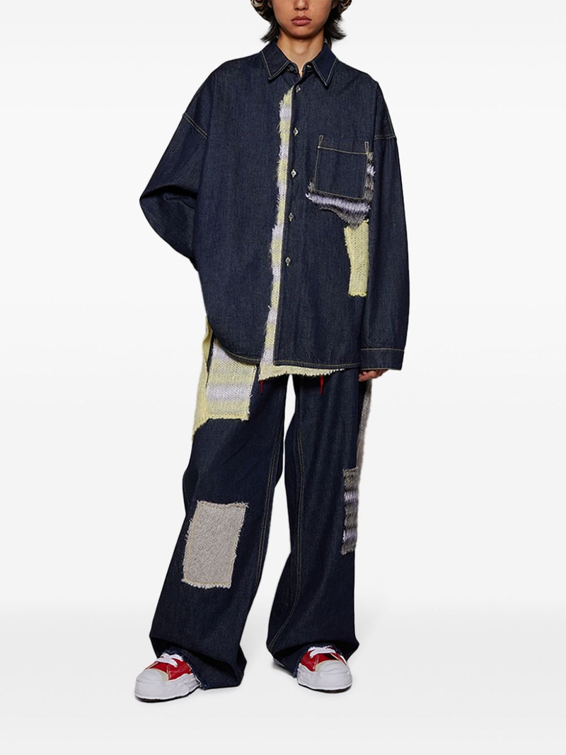 Marni layered-design jeans outlook