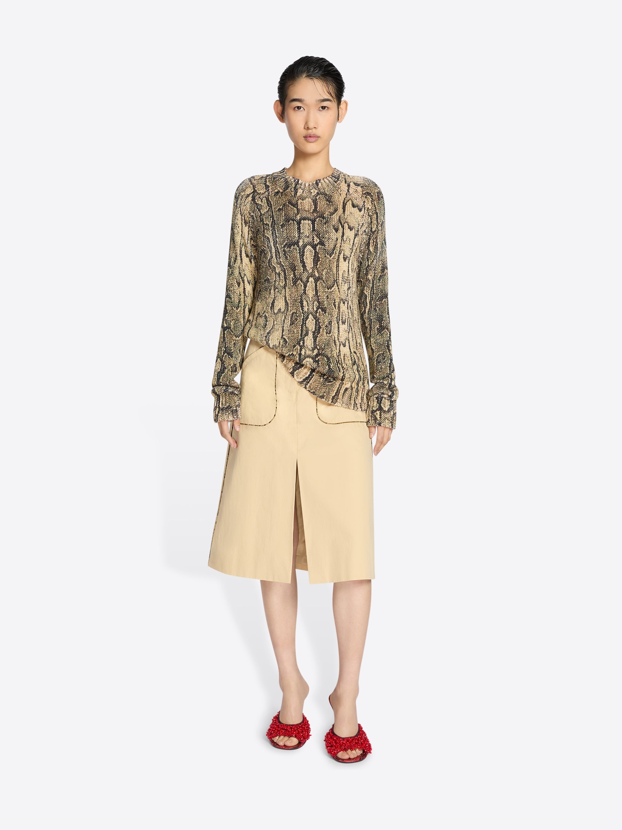 SNAKE PRINT SWEATER - 2