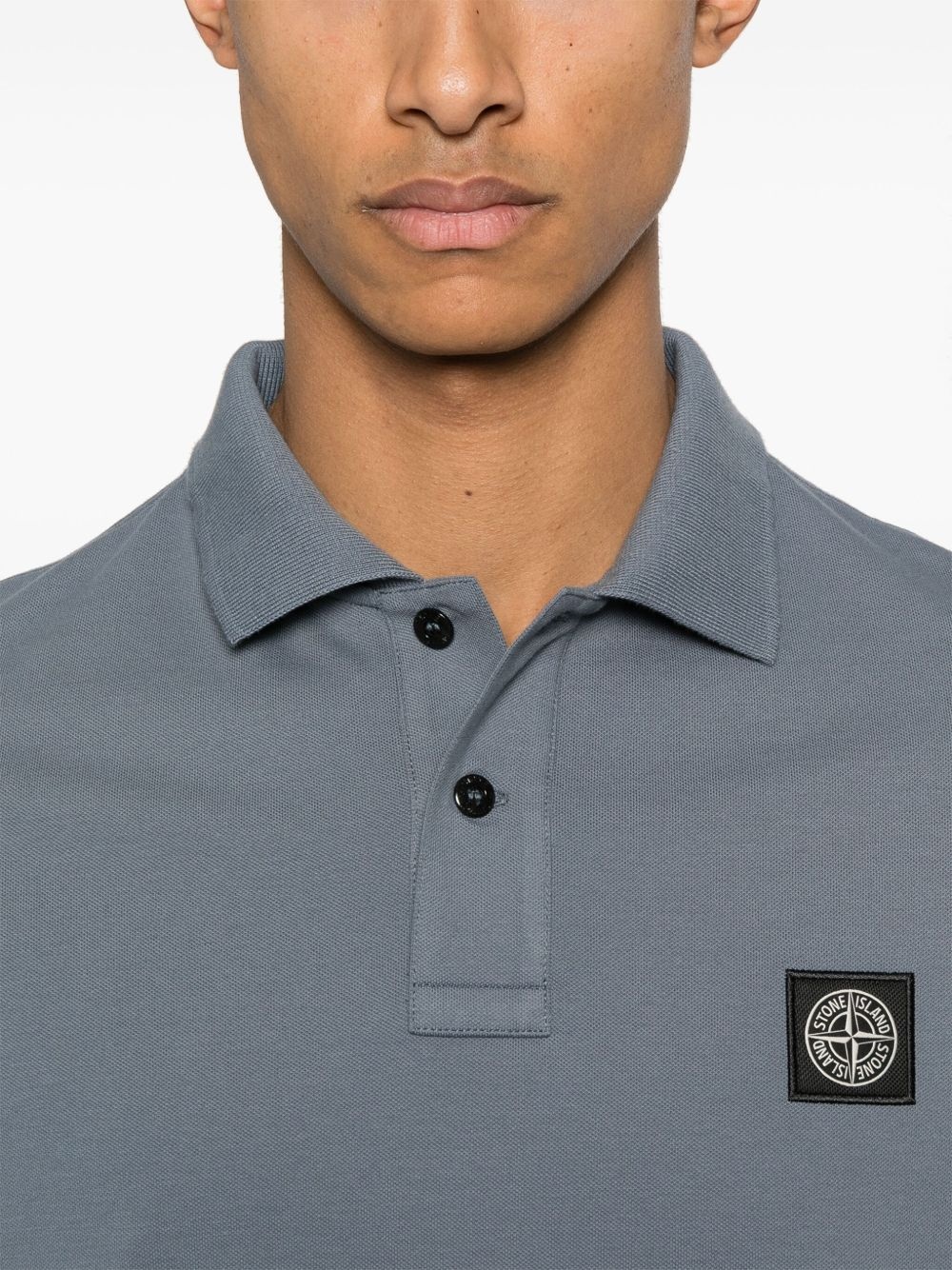 Compass-patch polo shirt - 4