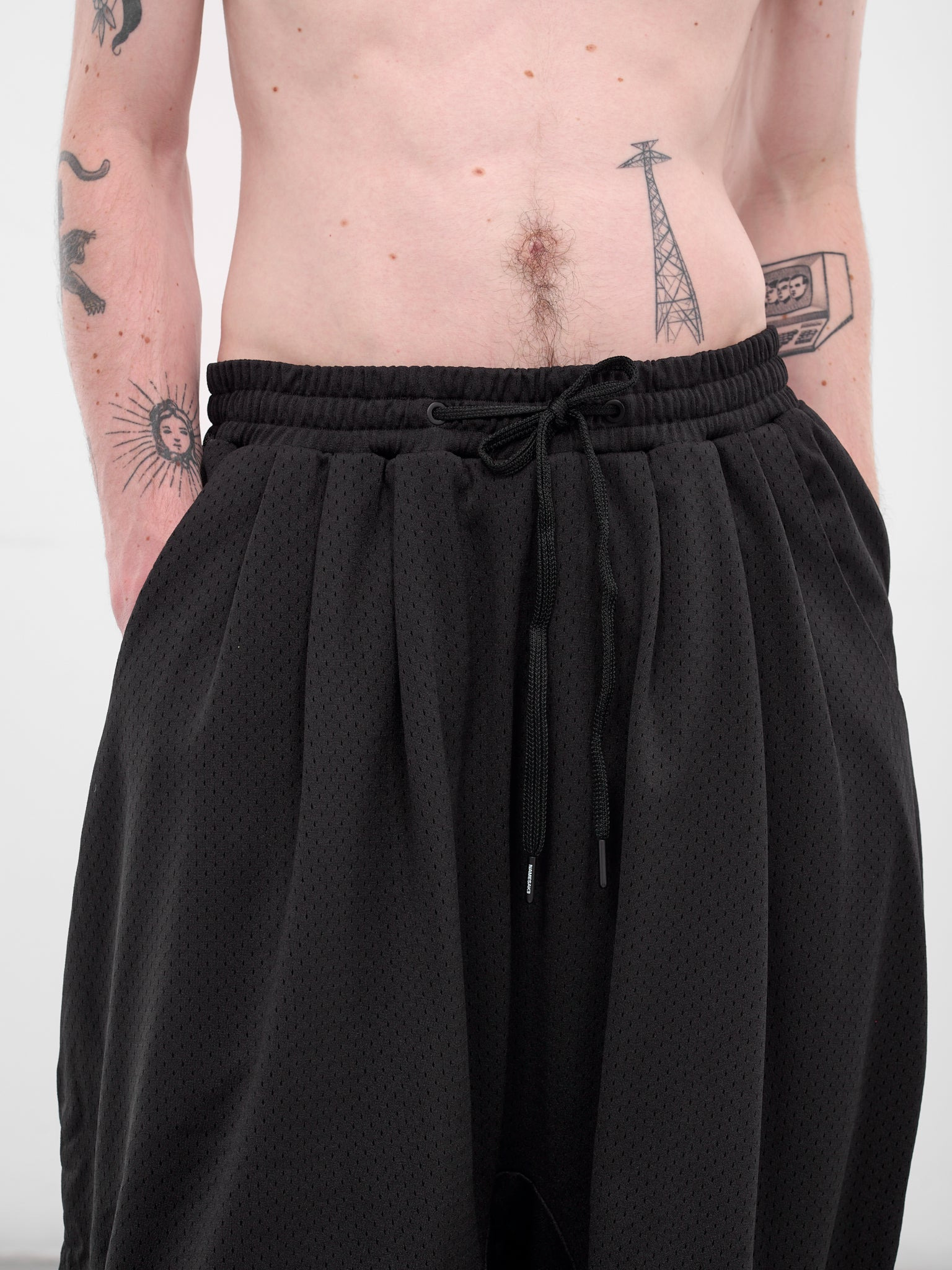 Black Mesh Basketball Shorts - 4