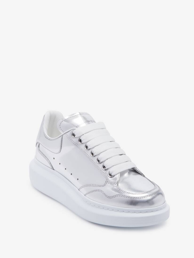 Women's Oversized Sneaker in Silver - 5