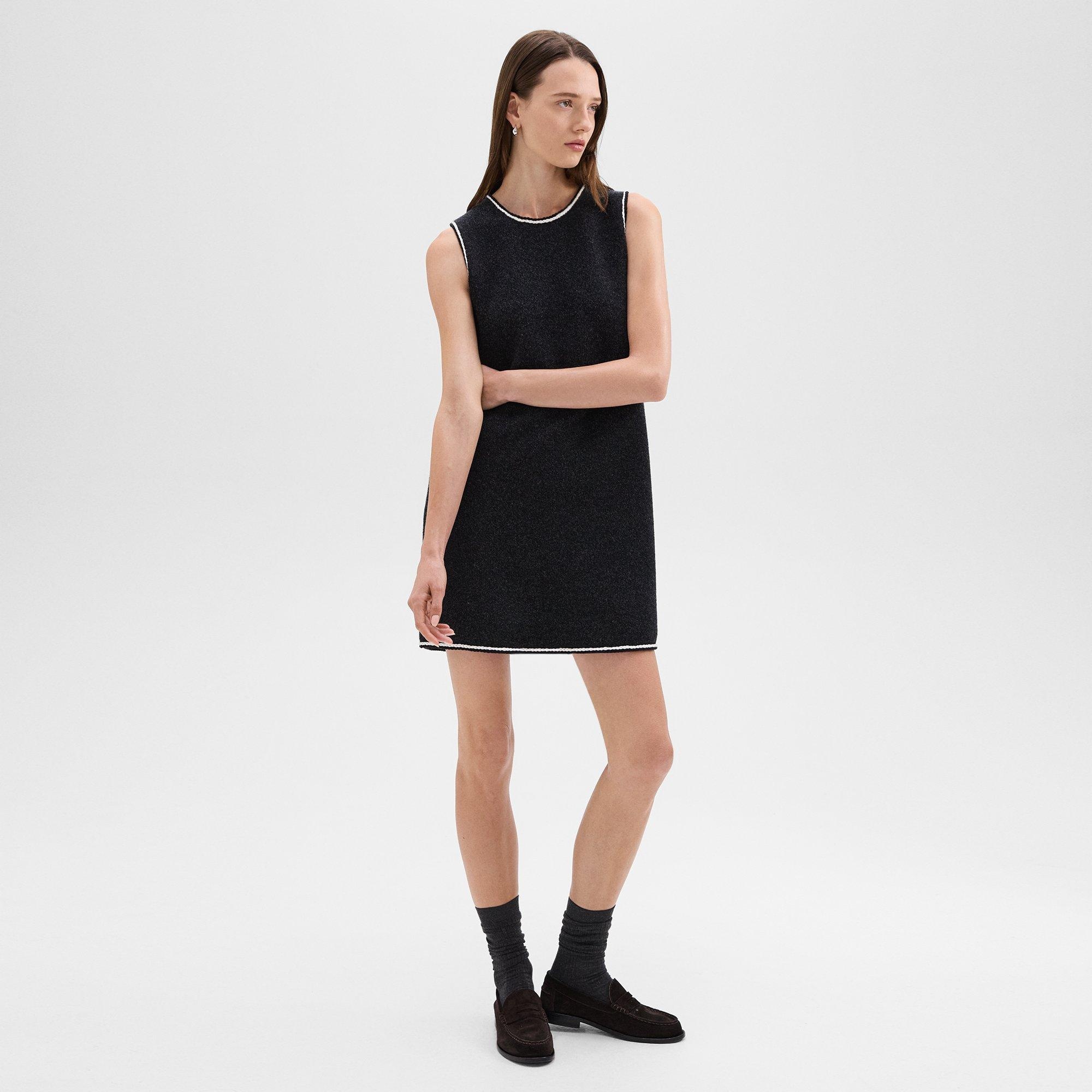 Sheath Dress in Felted Wool-Cashmere - 2