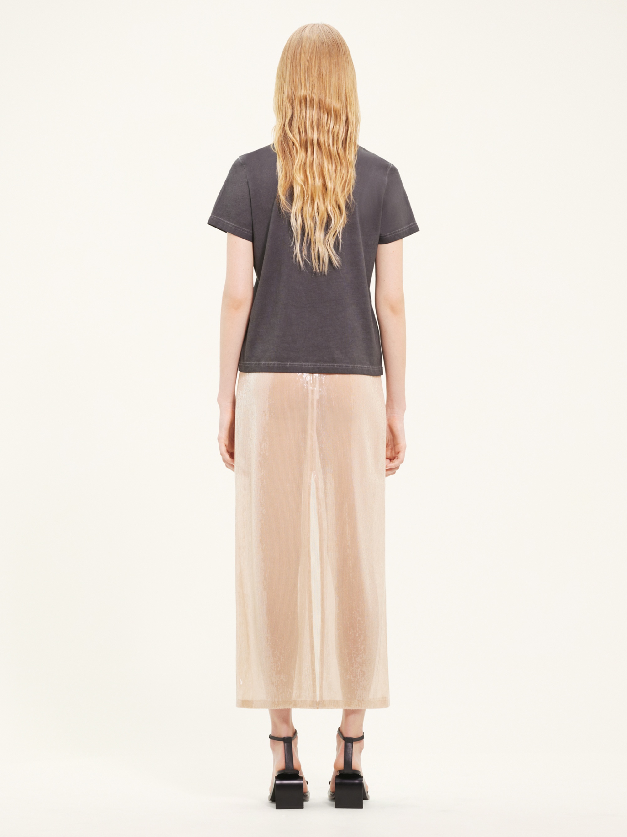 GLITTER TUBE LONG SKIRT - 4
