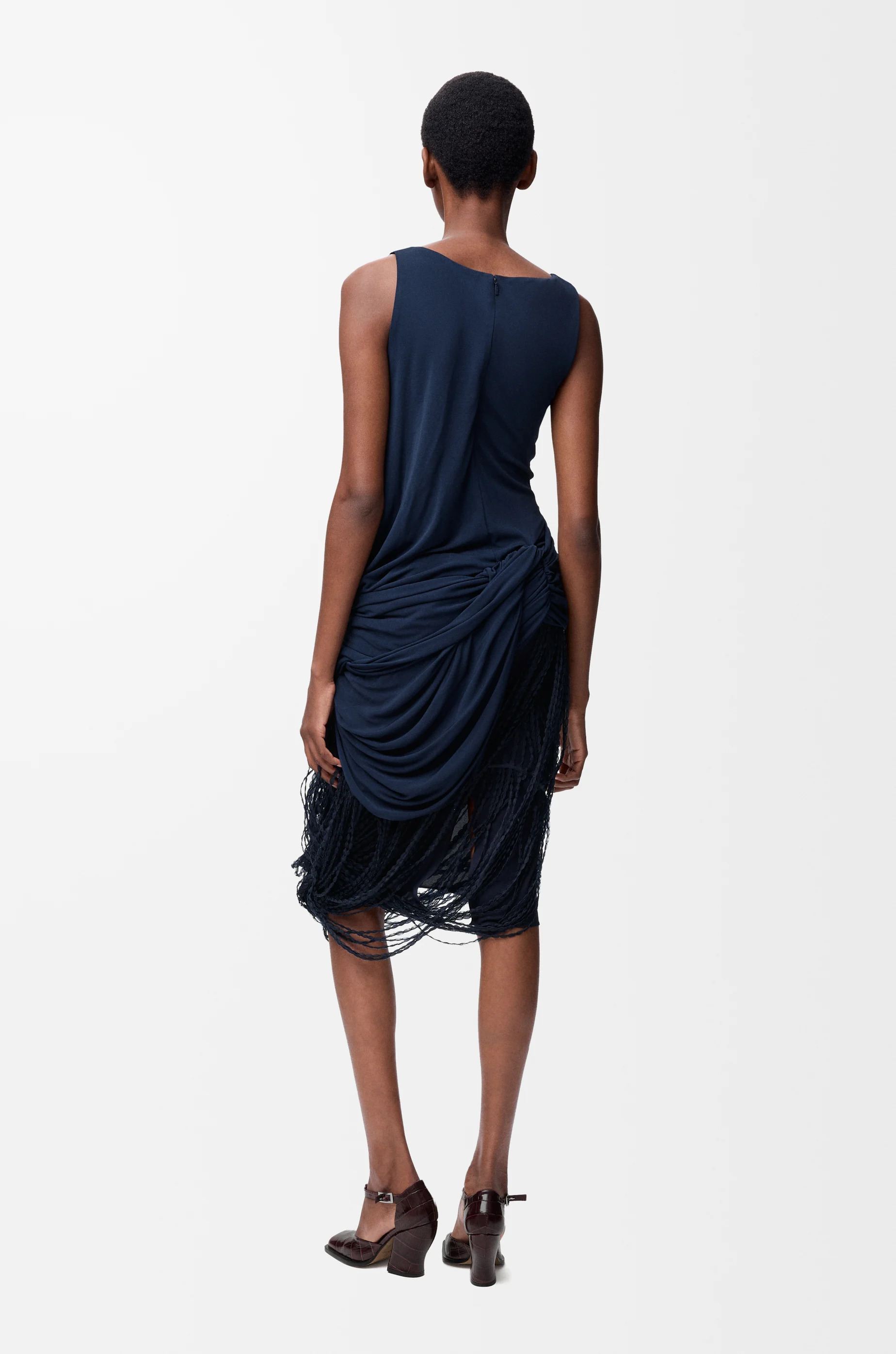 Embellished dress in viscose - 3