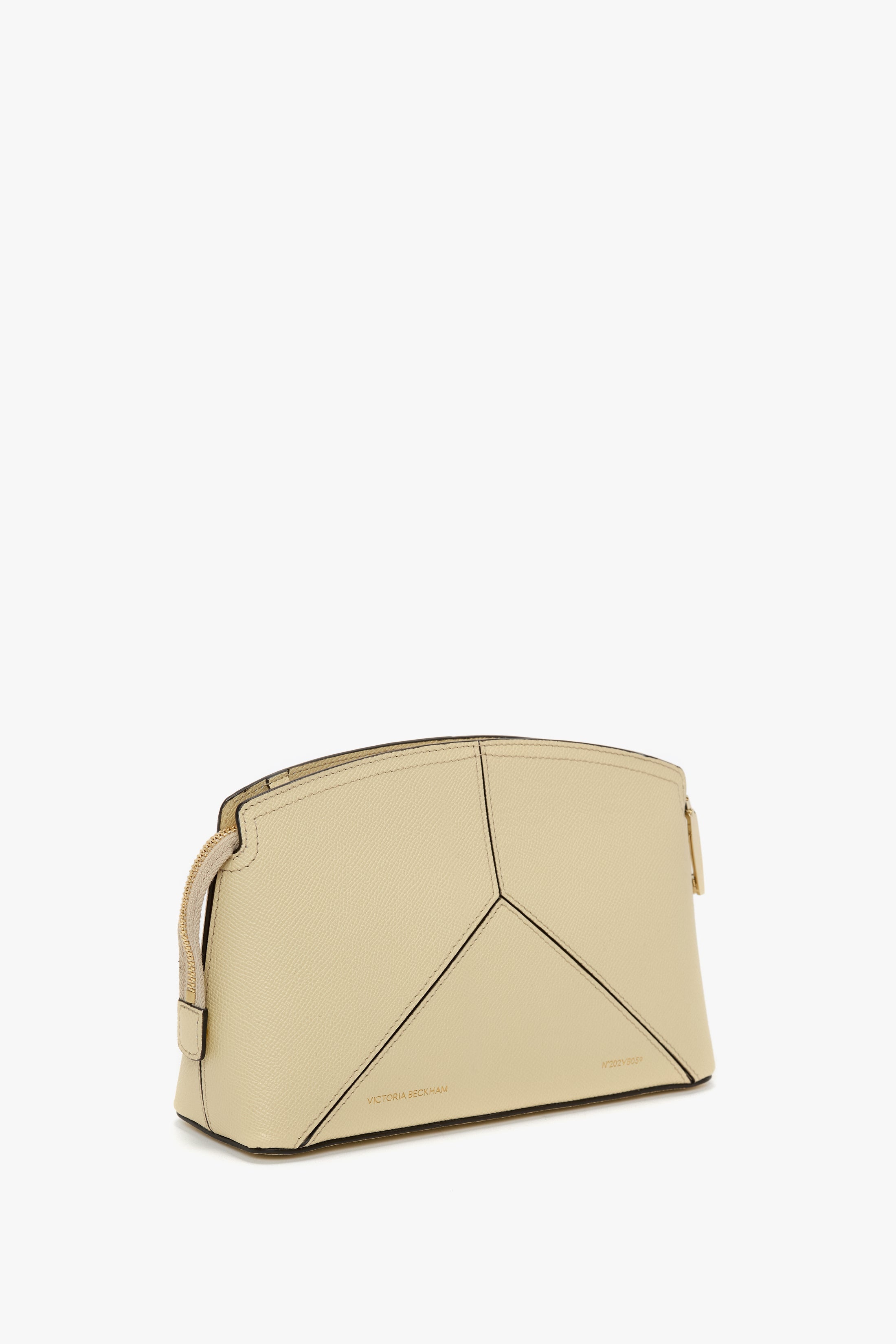 Victoria Crossbody Bag In Ivory Grained Leather - 2