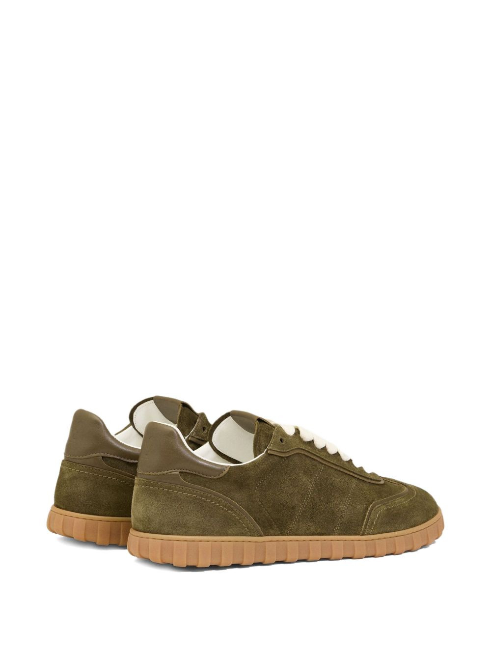 suede lace-up sneakers - 4