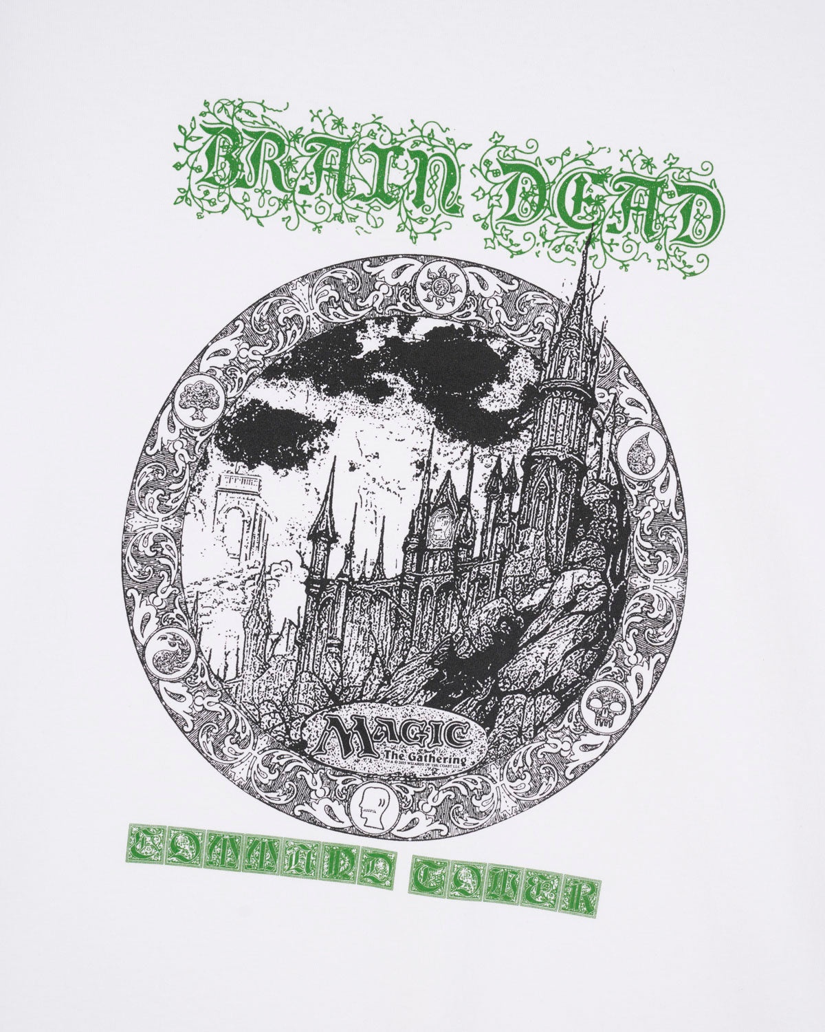 Brain Dead x Magic: The Gathering Command Tower T-shirt - White - 2
