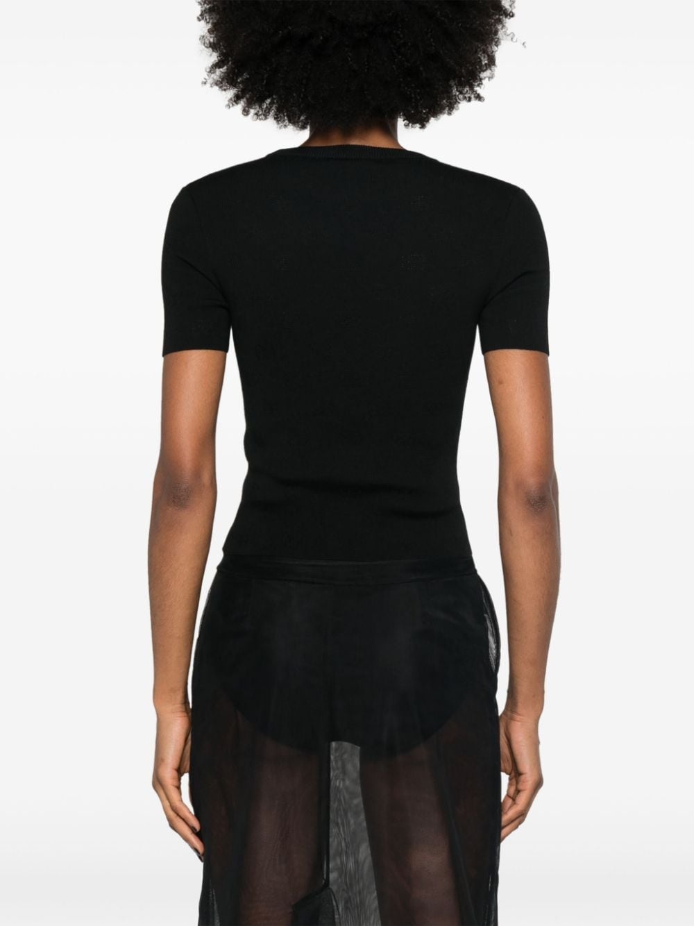 BB pointelle-knit T-shirt - 4