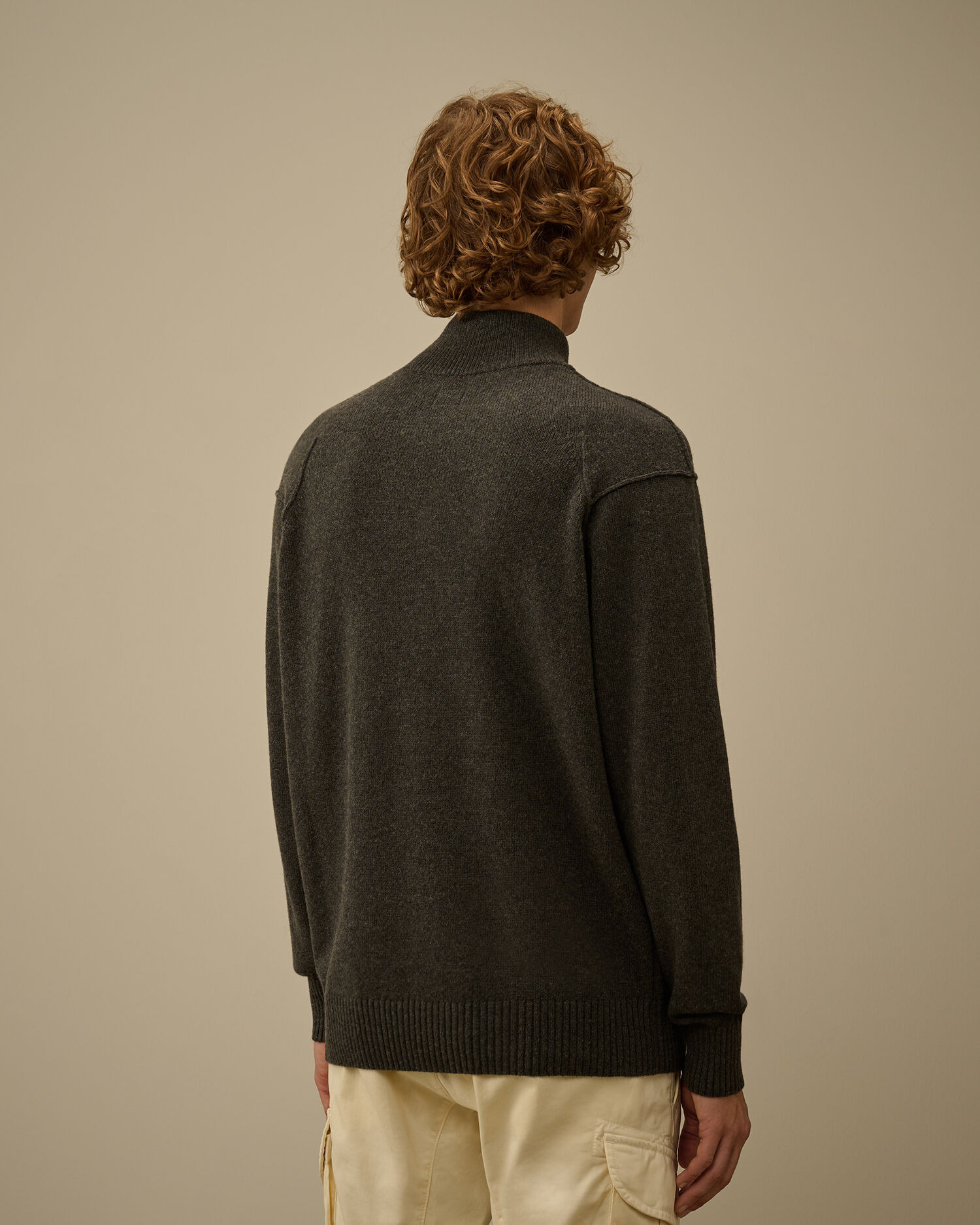 Lambswool GRS Half Zip Sweater - 4