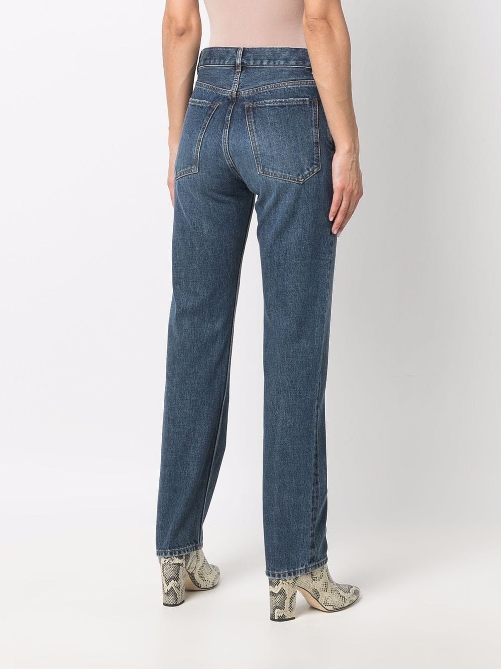 slim-cut denim jeans - 4