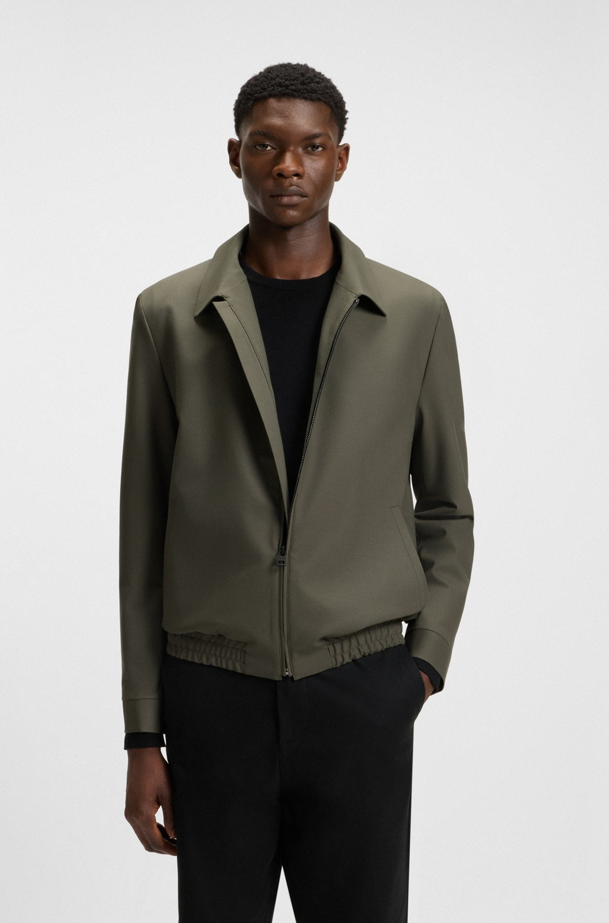 SLIM-FIT JACKET IN PERFORMANCE-STRETCH FABRIC - 2