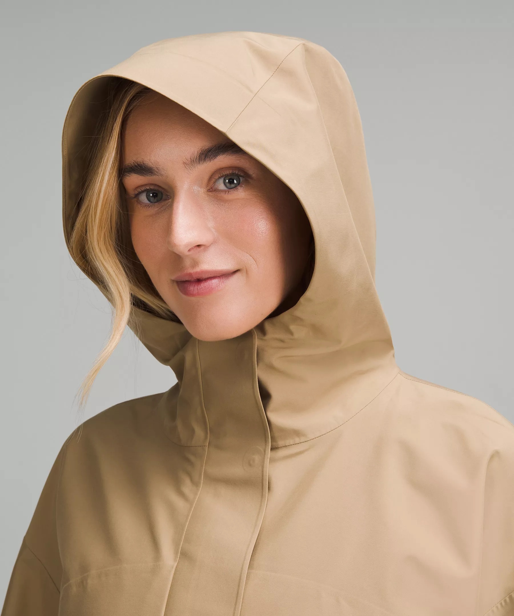 Mid-Length Waterproof Rain Coat - 3