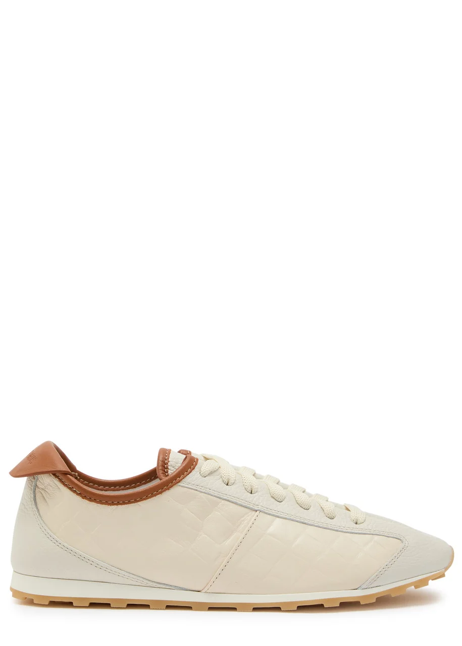 Jacquemus Les Tennis Textured Leather Sneakers - 1