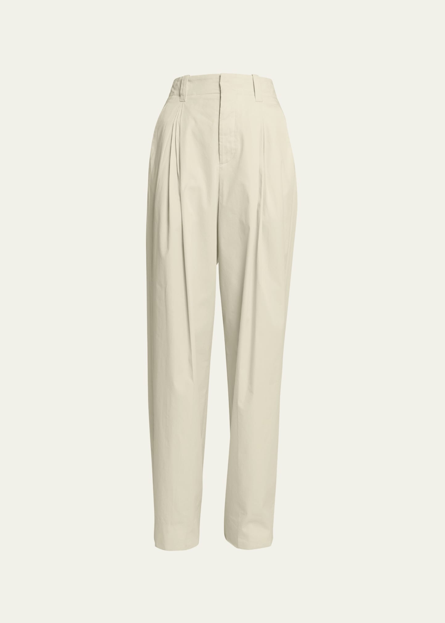 Bottega Veneta Pintuck Straight Leg Technical Cotton