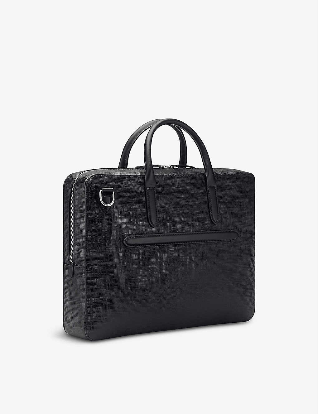 Panama cross-grain leather briefcase - 3