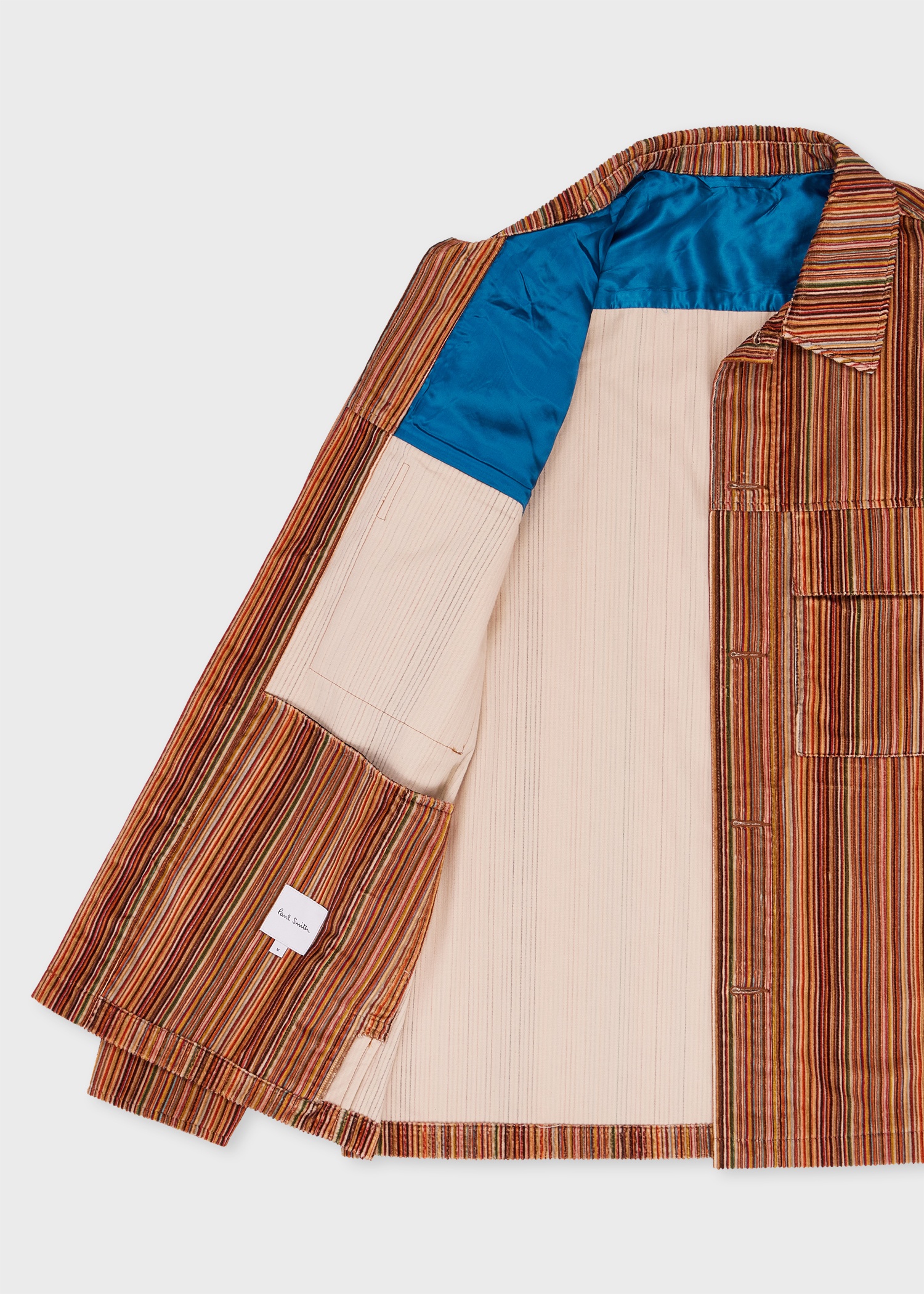 'Signature Stripe' Corduroy Overshirt - 4