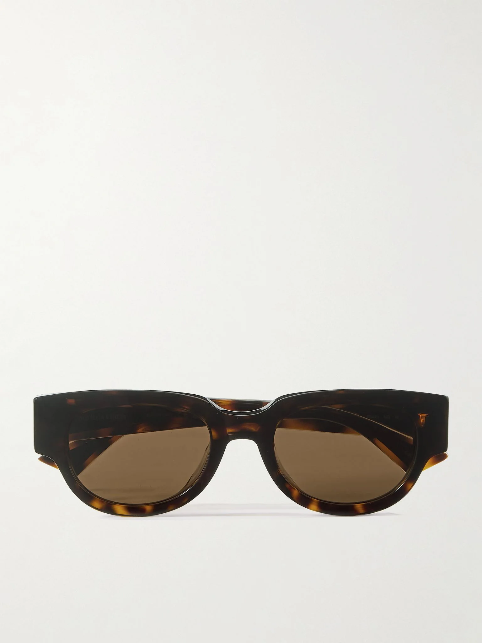 Round-frame tortoiseshell acetate and gold-tone sunglasses Brown - 1