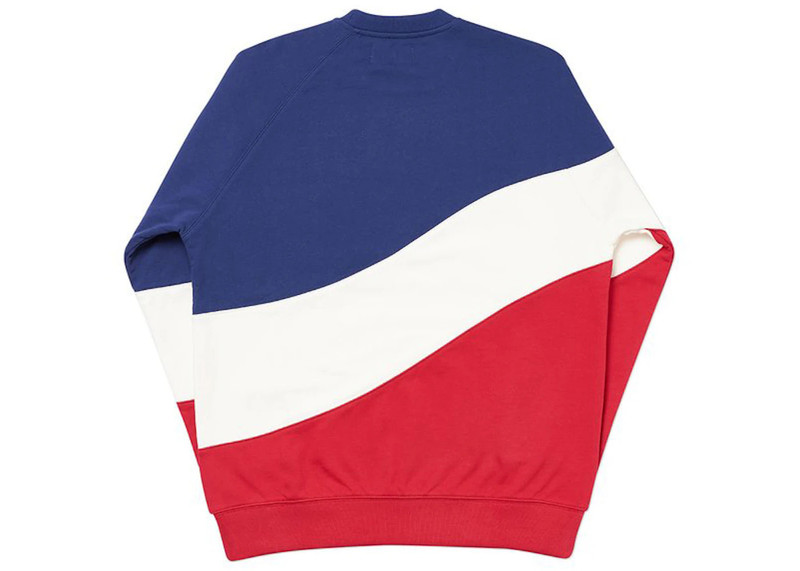 PALACE Palace Sign Das Waver Crew Blue/White/Red outlook