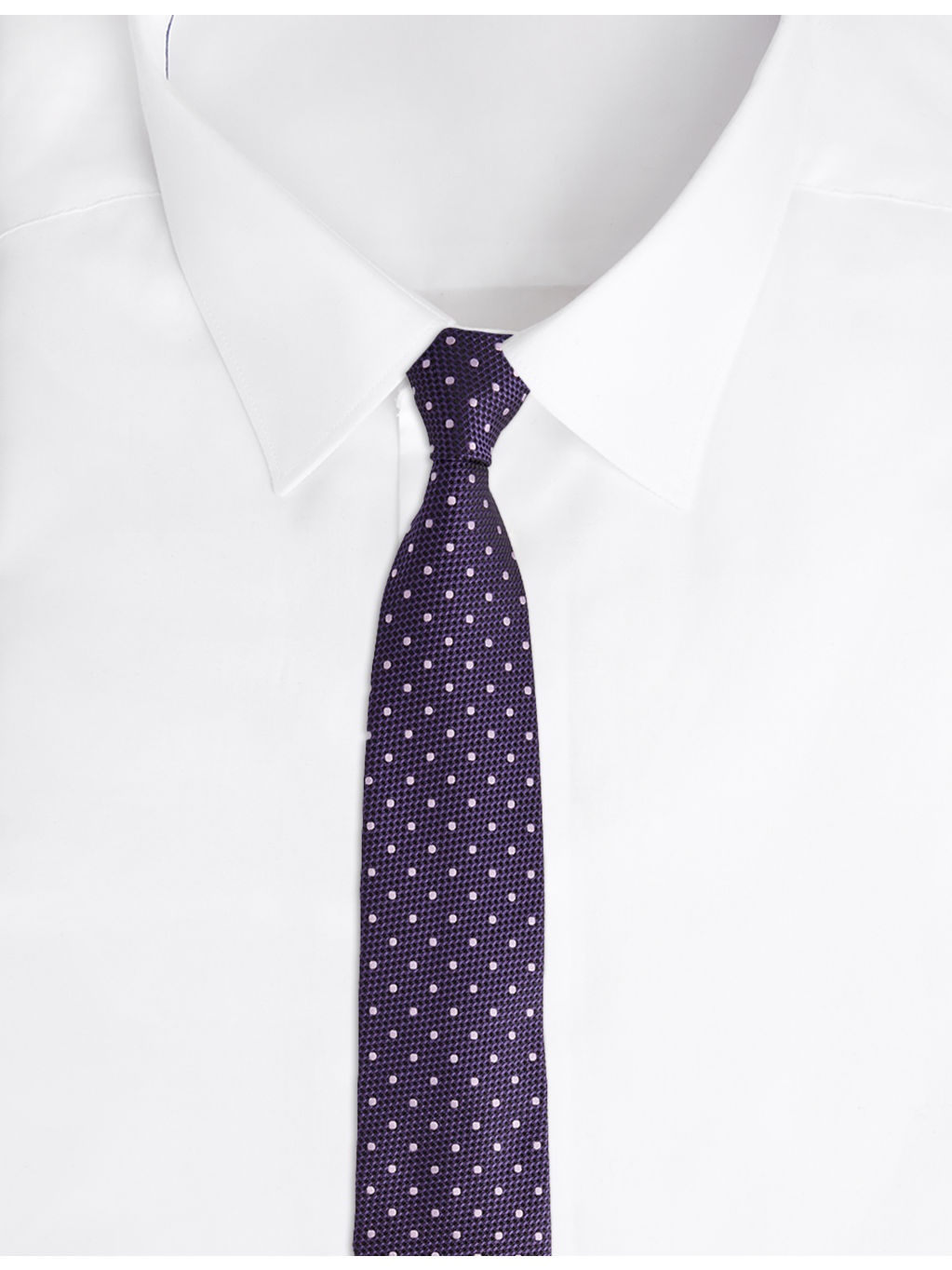 Geometric-Pattern Silk Tie - 3