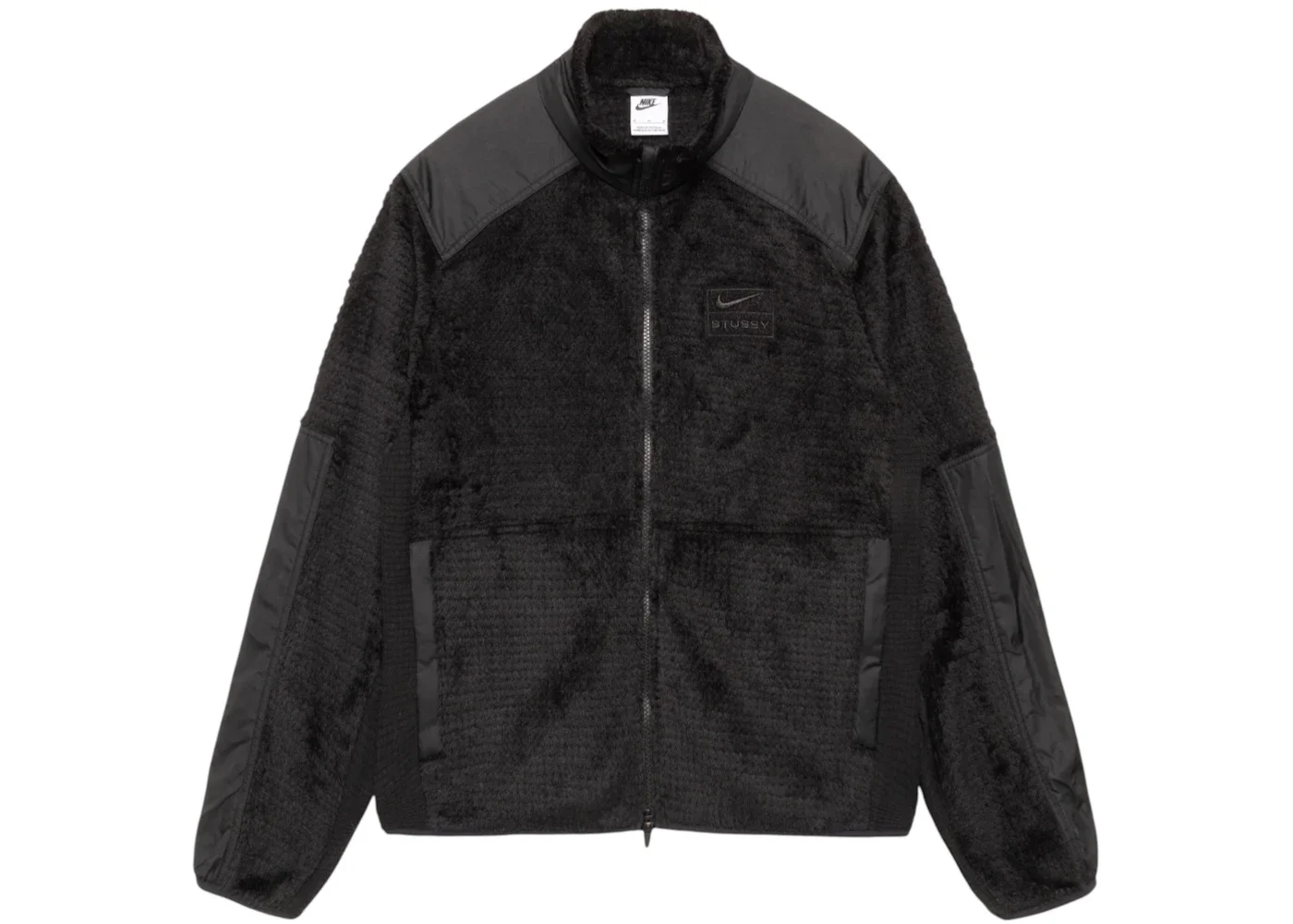 Stussy x Nike Full Zip Fleece Black - 1