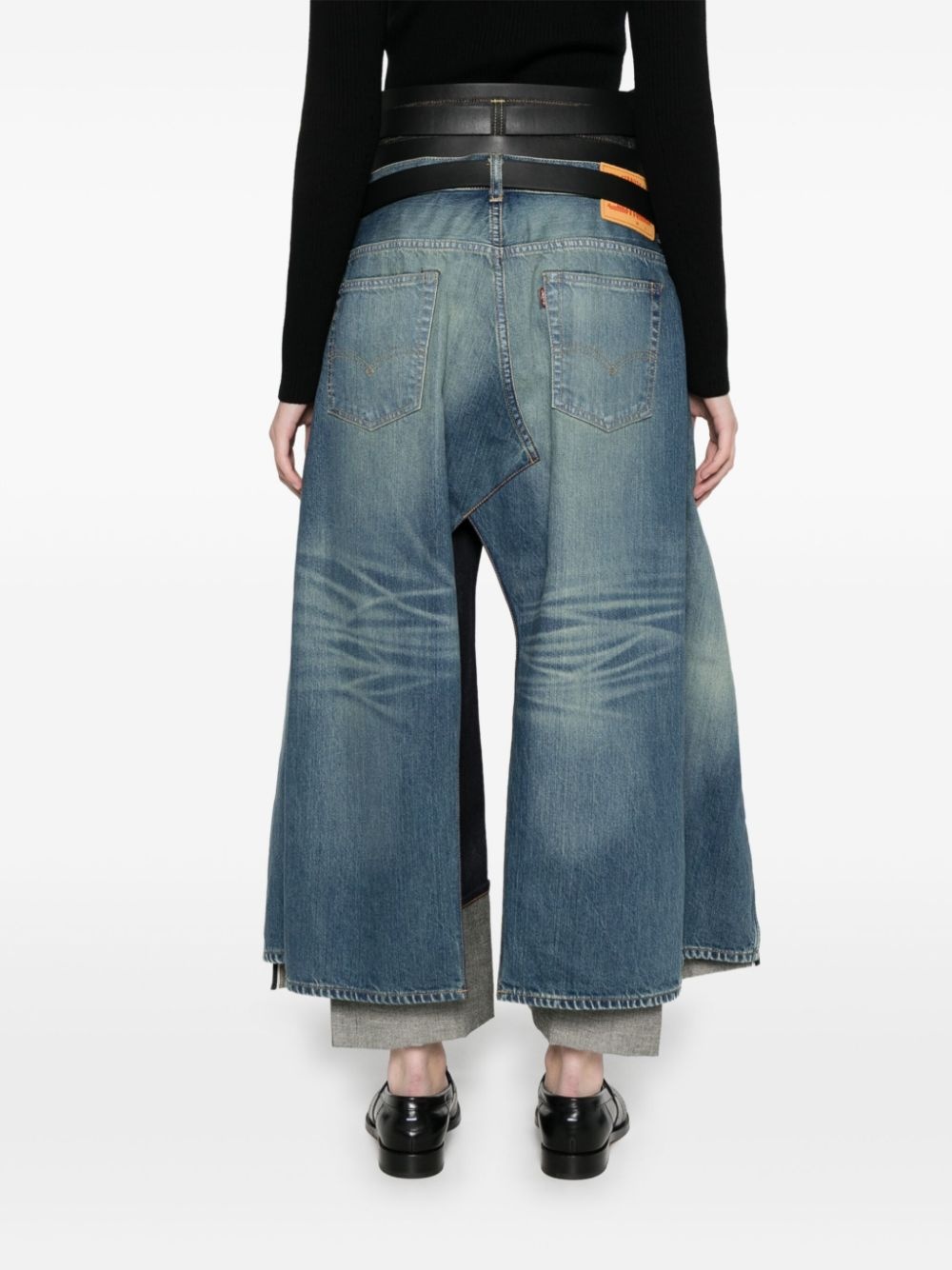 belted jeans - 4