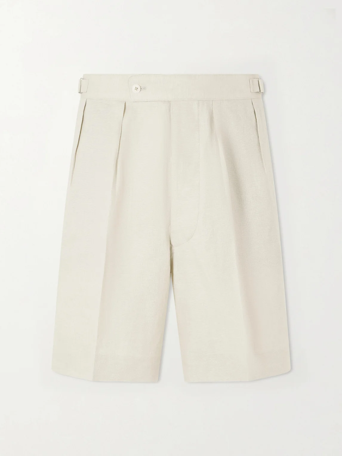Gurkha Straight-Leg Linen and Silk-Blend Shorts - 1