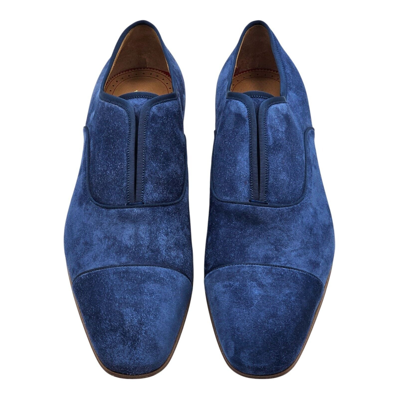 Christian Louboutin Alpha Male Oxford Suede Shoes - Blue EU 45.5 / US 12.5 - 5