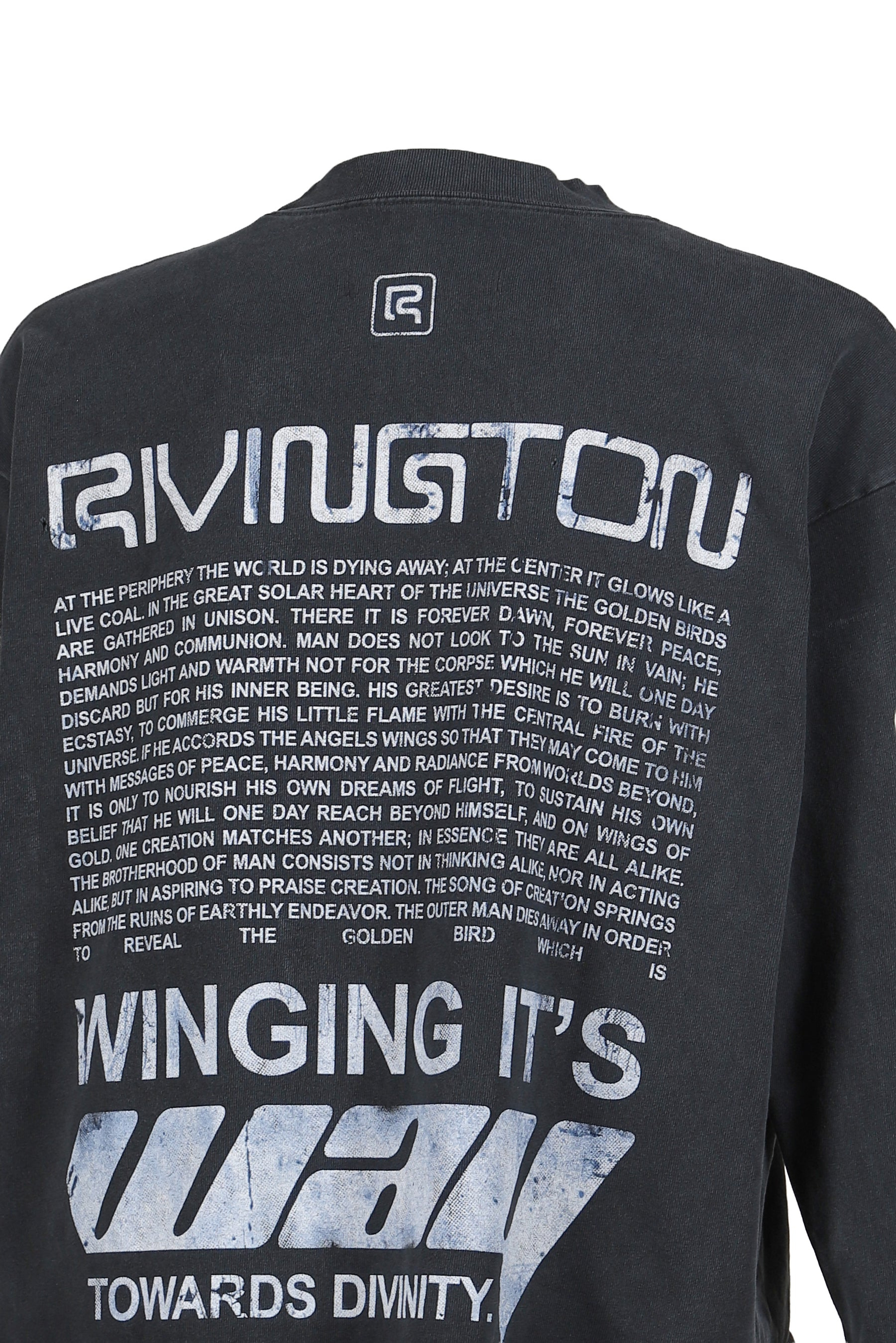 DIVINITY PAPER GARDEN LS TEE / FADED BLK - 5