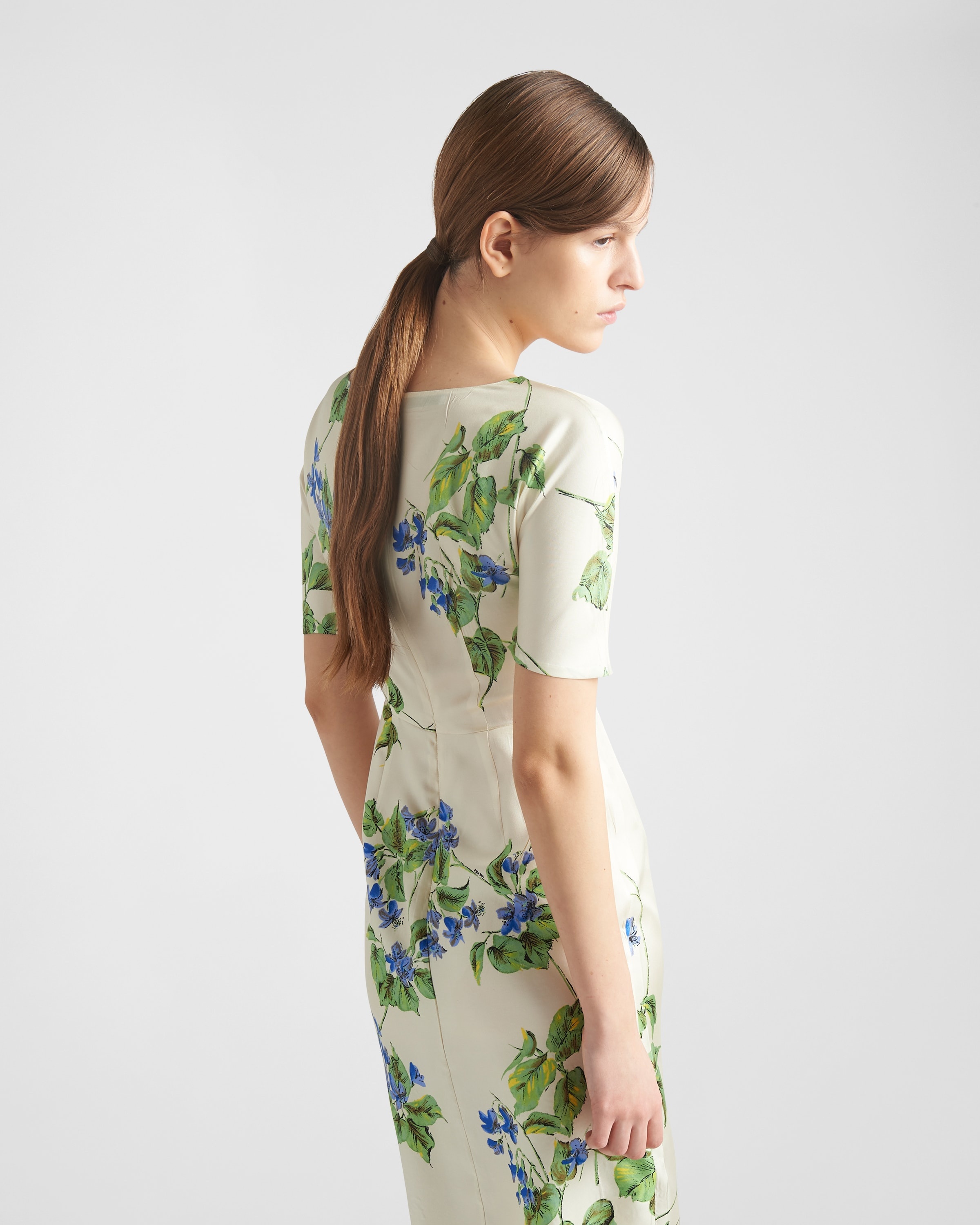 【プラダ・PRADA】Printed twill dress Prada Printed twill dress | REVERSIBLE