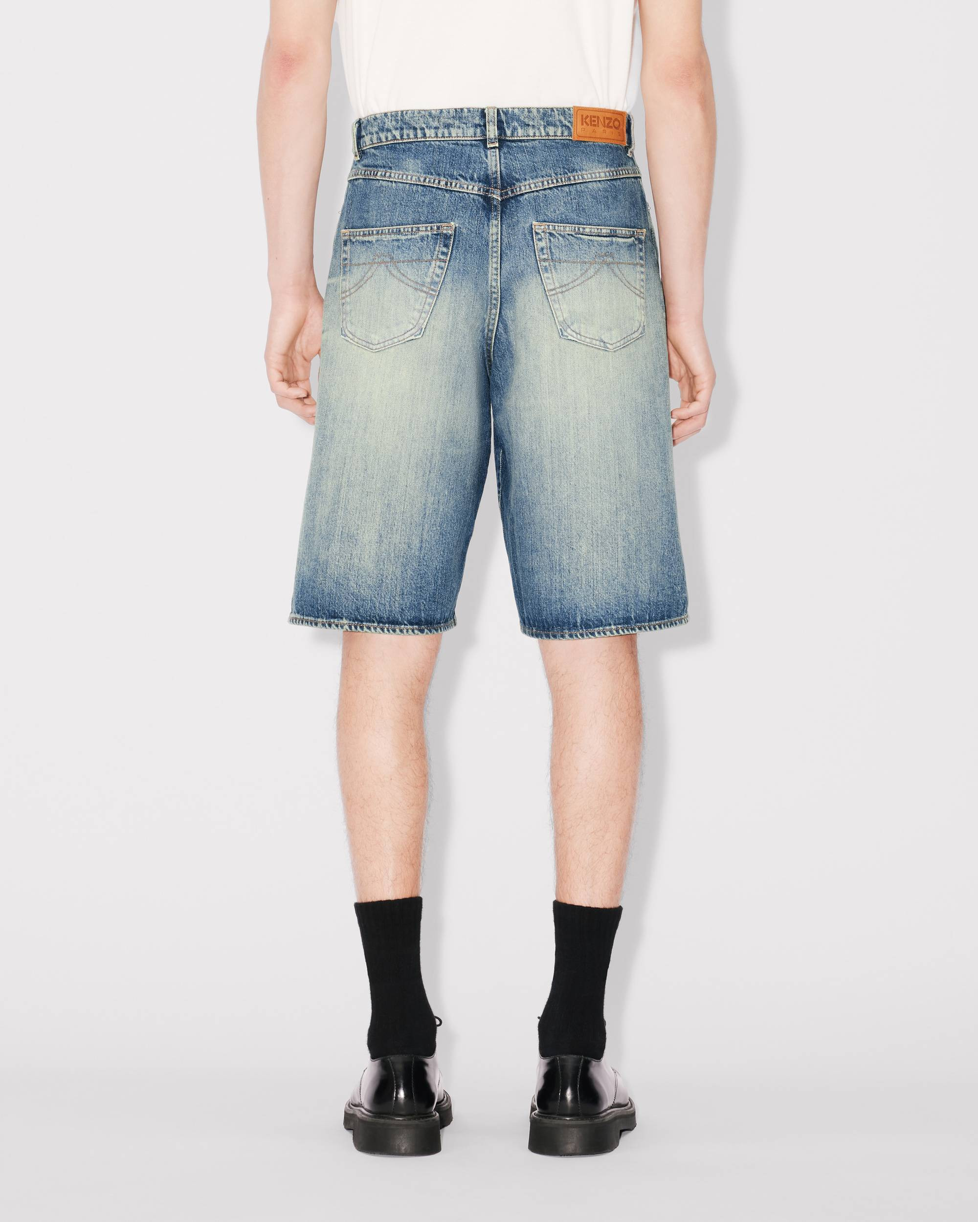 Straight short in japanese denim - 4