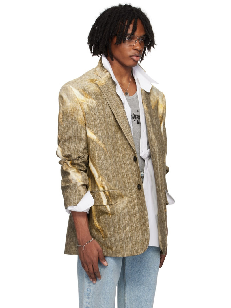 Y/Project Beige Sun Bleached Blazer outlook