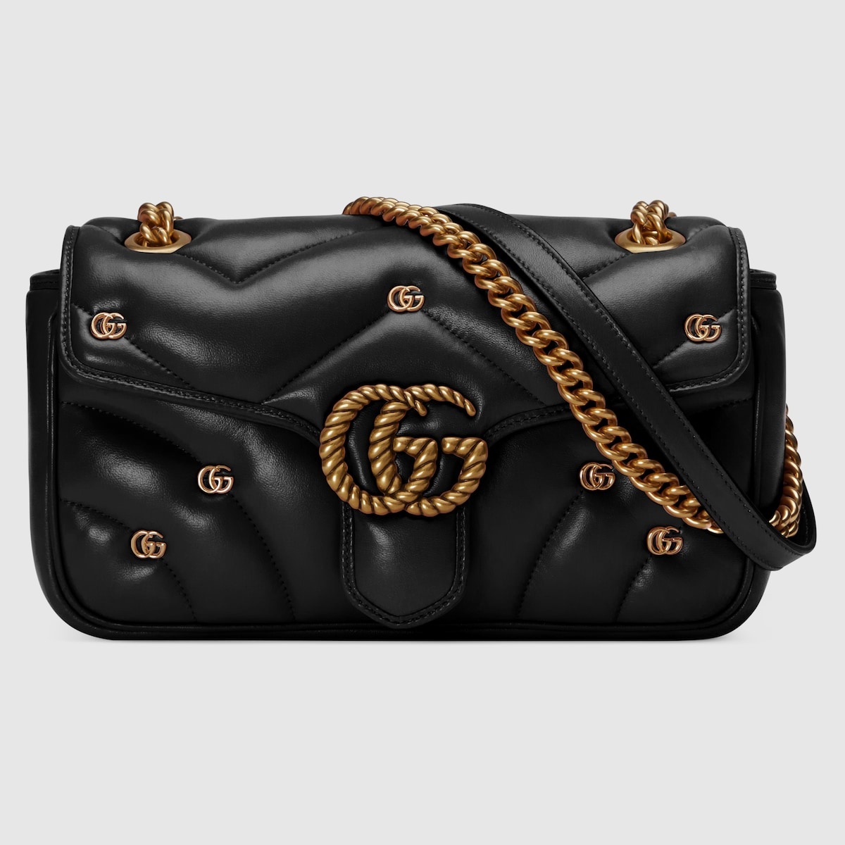 Gucci mini GG Marmont shoulder bag - Black