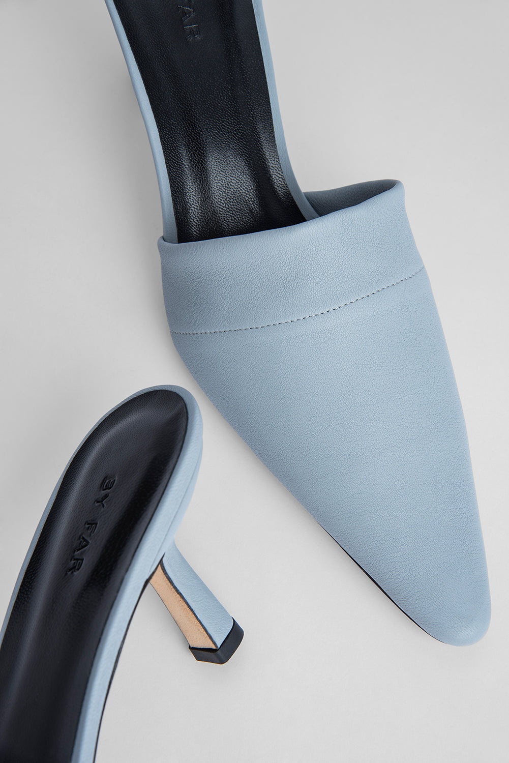 Cynthia Light Blue Stretch Leather - 3