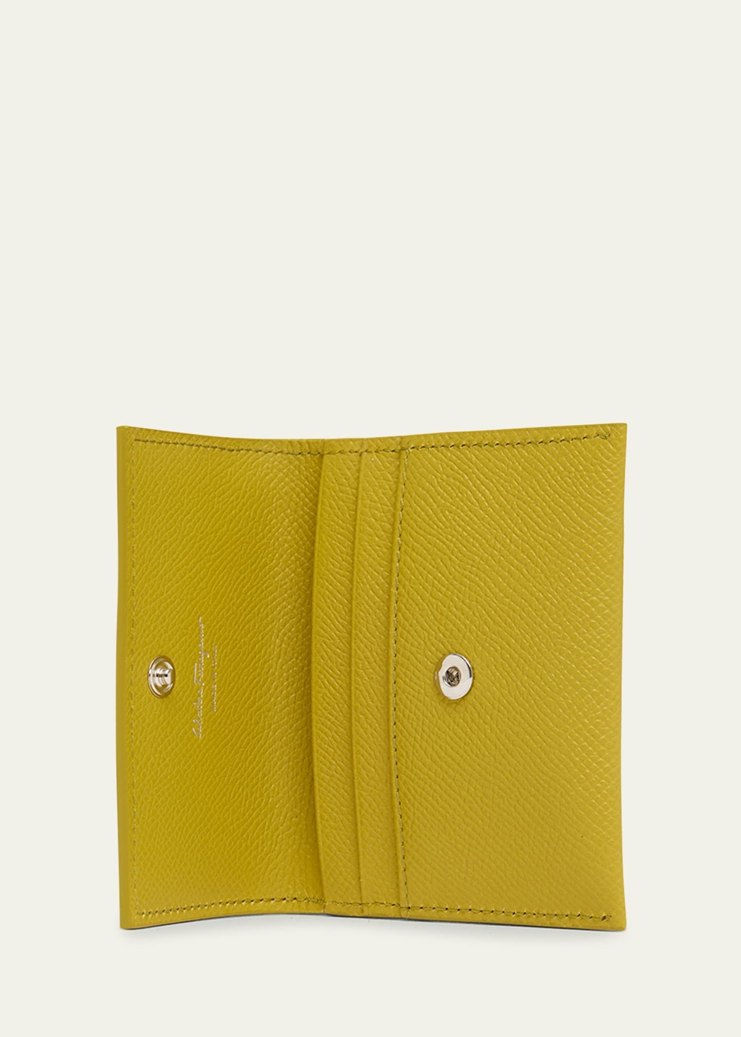 The Gancini Leather Card Case - 3