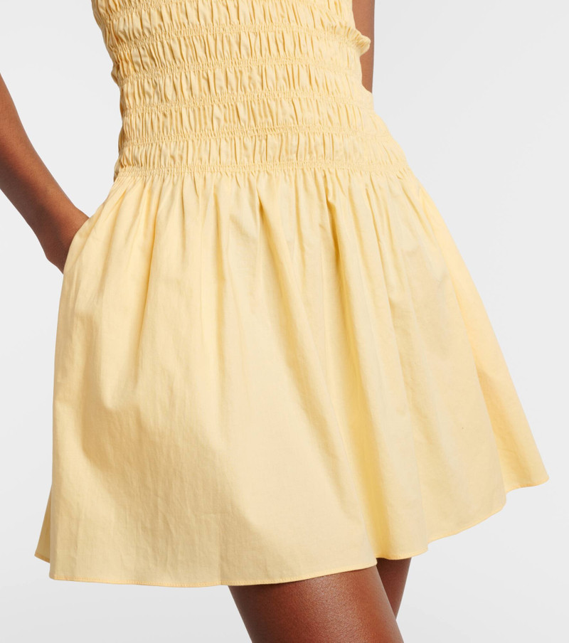 Araceli shirred cotton minidress 5