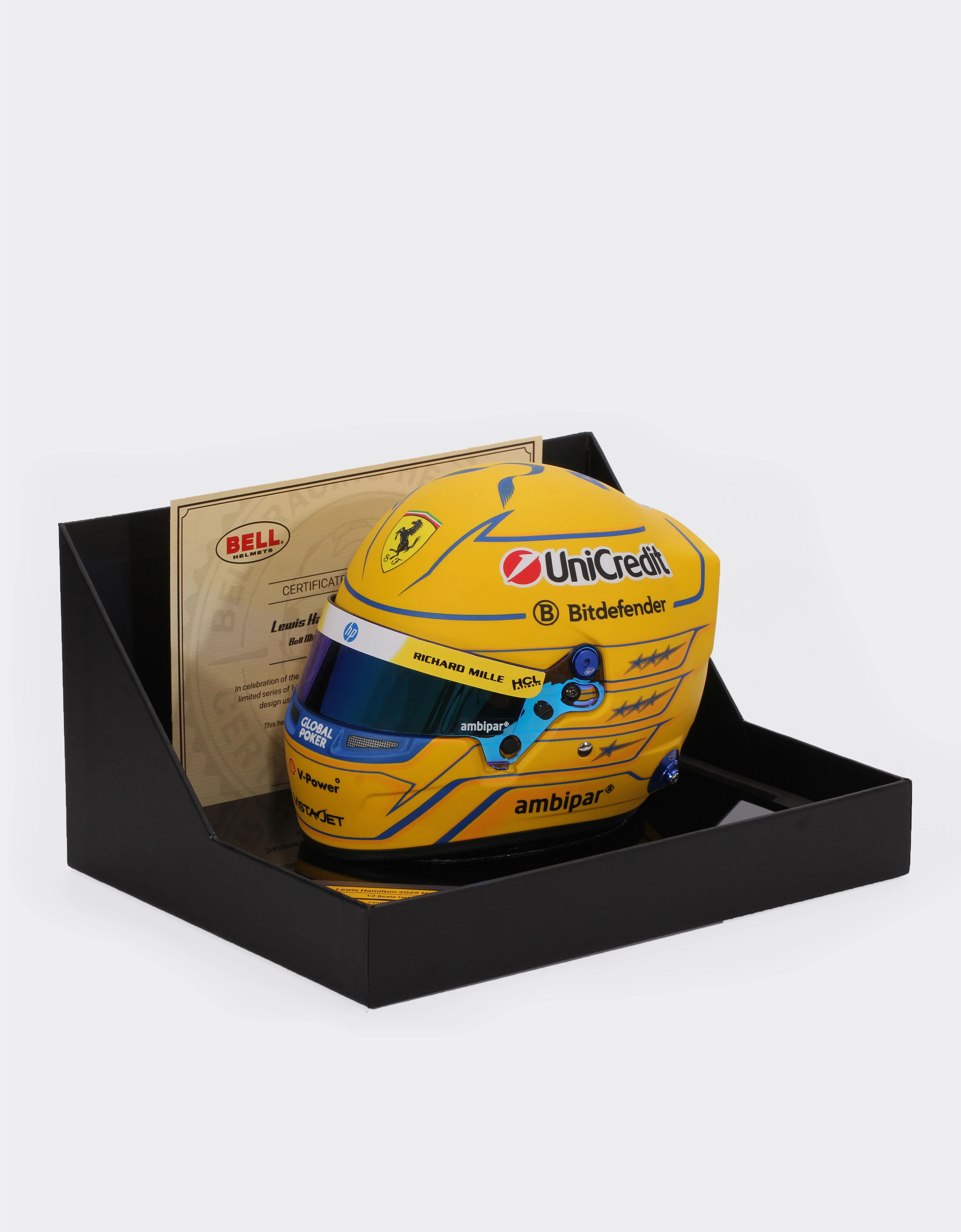 Lewis Hamilton Miami Special Edition 2025 mini helmet in 1:2 scale - 1